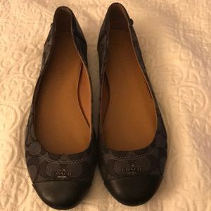 Black Coach Chelsea Flats